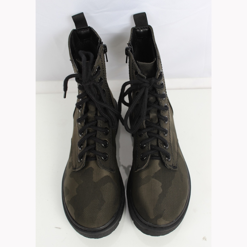 Camouflage Lace Up Lug Sole Military Boot - Picture 4 of 7
